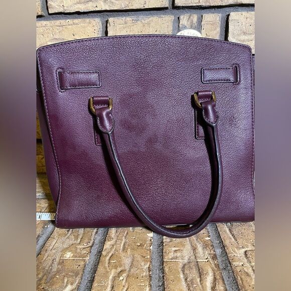 Michael kors Hamilton medium satchel burgundy - Picture 6 of 10